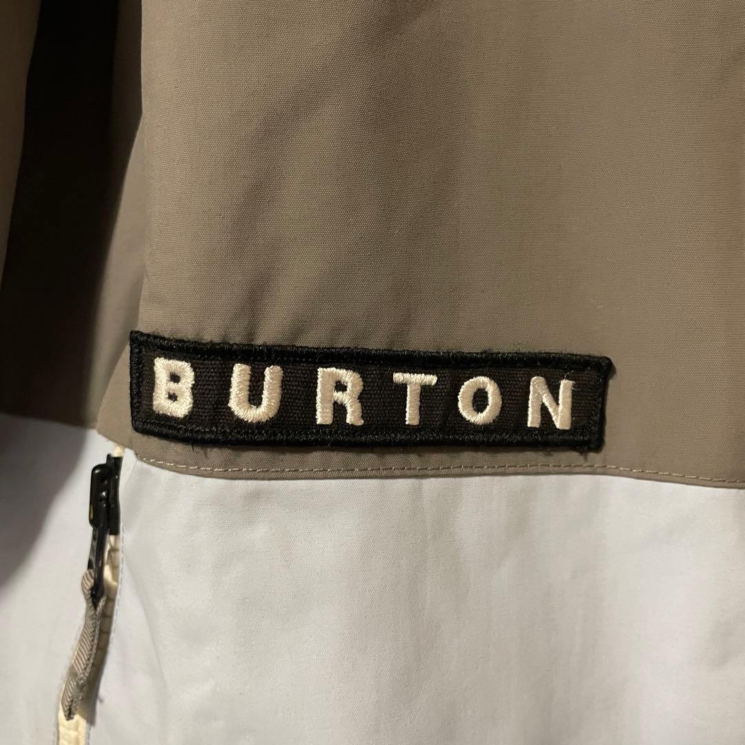 Burtonバートンスキーウェアスノーボードジャケットパーカーフード付グレー水色