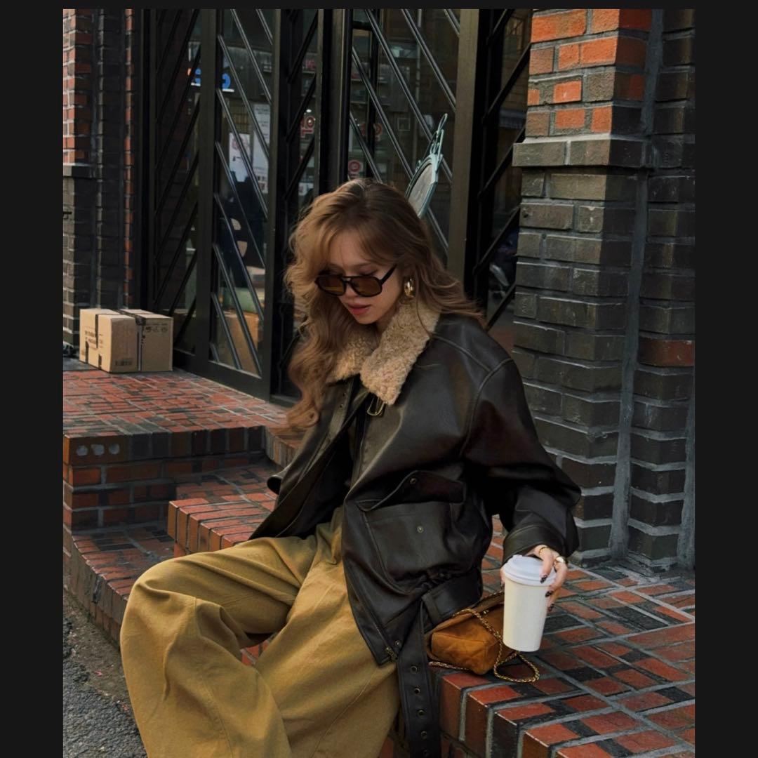 ジャケット・アウター Nalm. vintage leather jacket