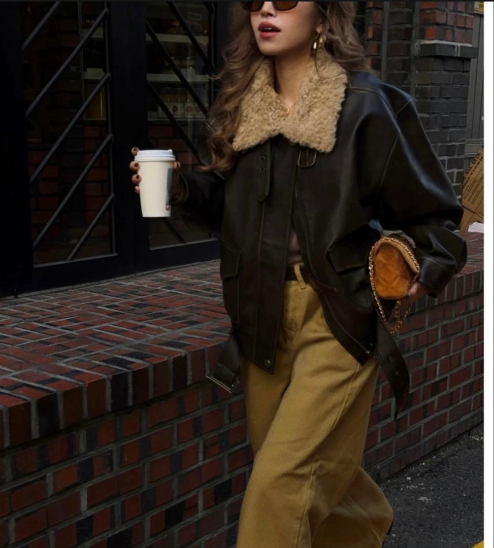 ジャケット・アウター Nalm. vintage leather jacket