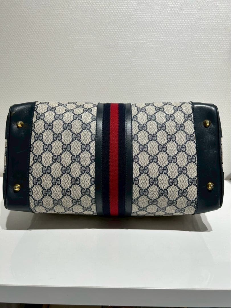 GUCCI グッチ ミニボストン ハンドバッグ シェリーライン レザー 革