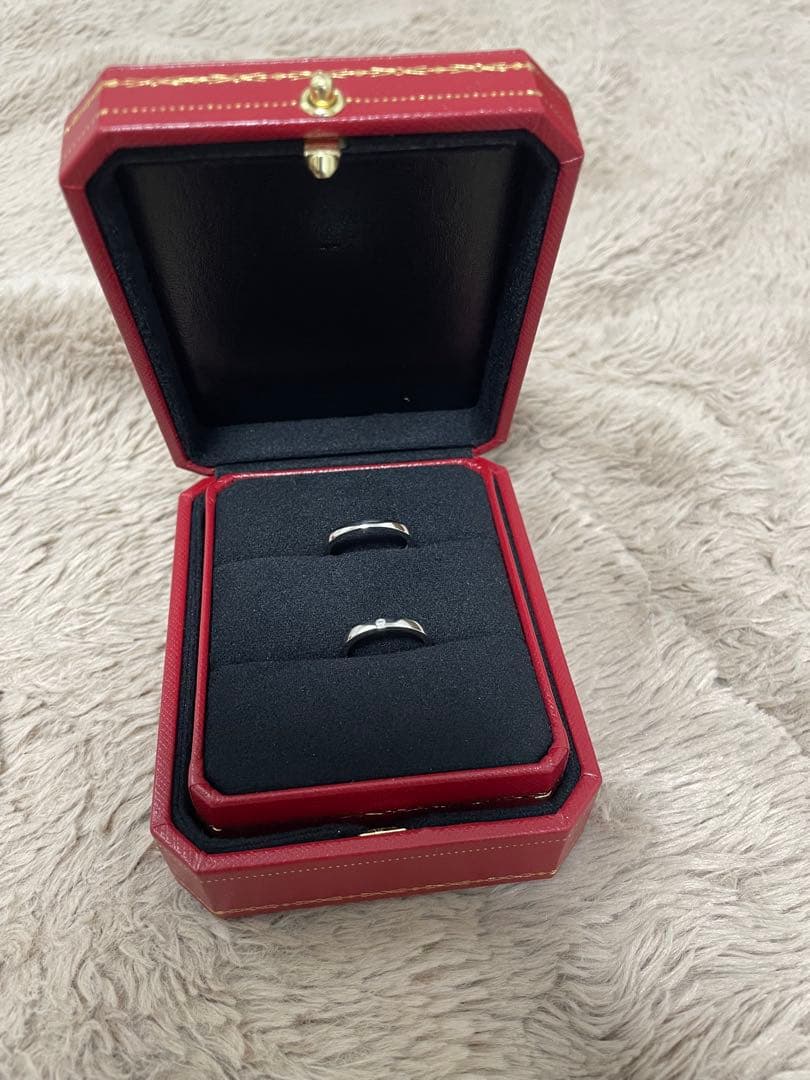 Cartier(カルティエ)プラチナ ペアリング 2点セット