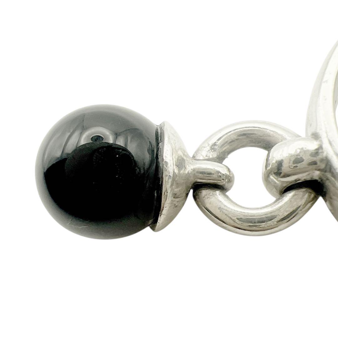 ティファニー　ブラックオニキス　ボール　シルバー　リング　14号