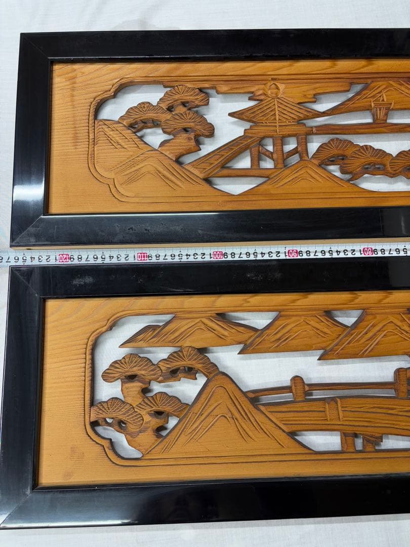 欄間　一対　建具