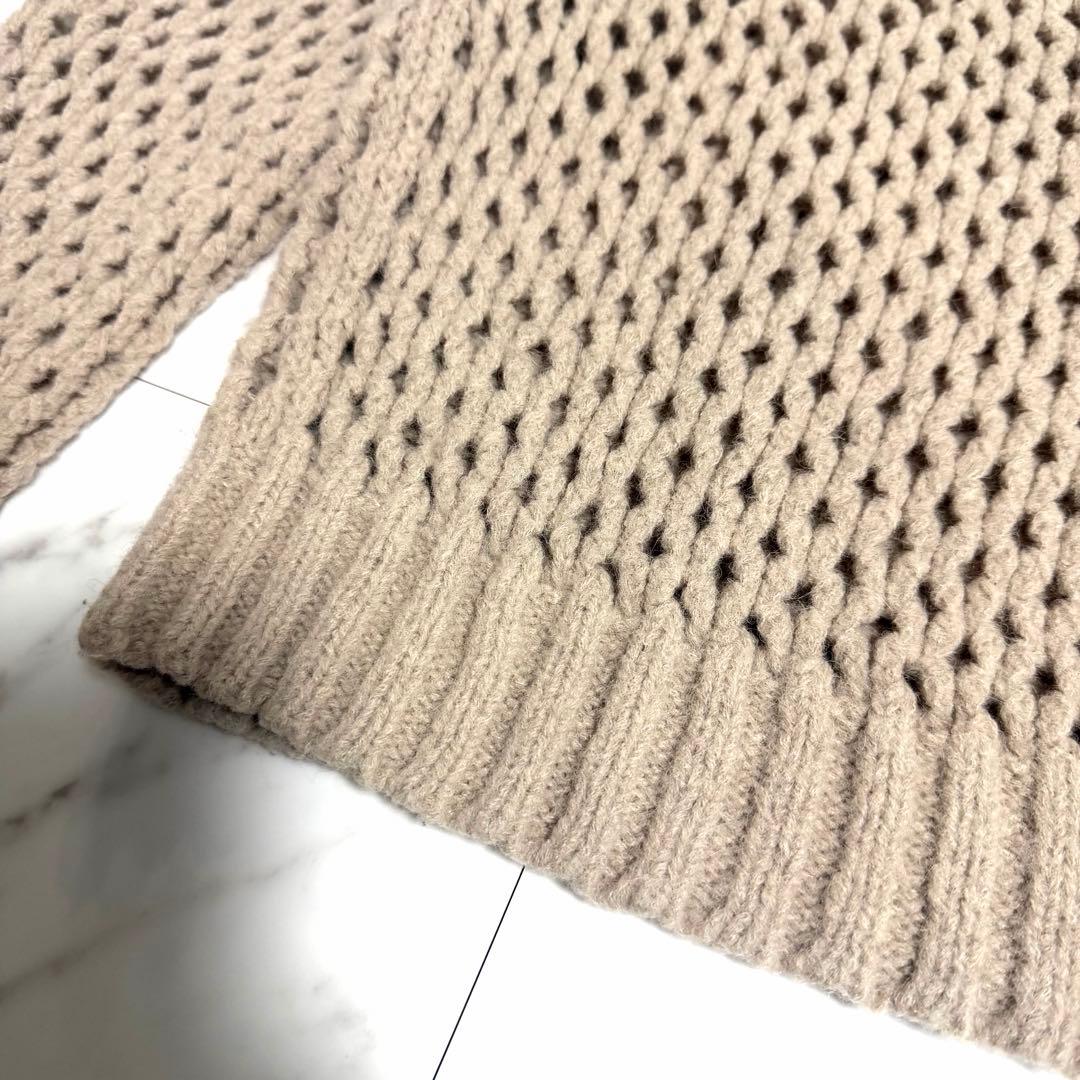 【美品】完売品✨️ドゥロワー アルパカナイロンメッシュニット 5G ゆったり