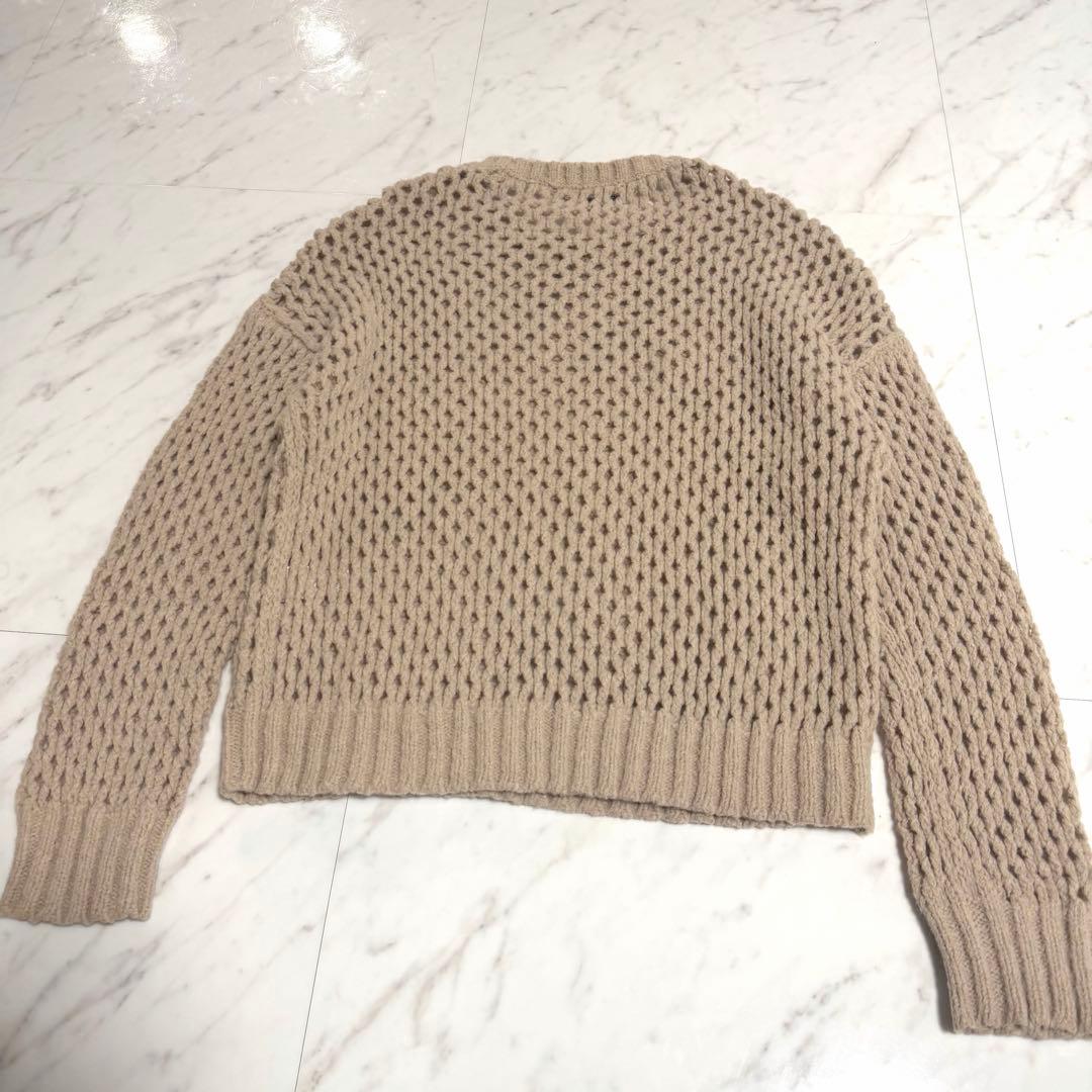 【美品】完売品✨️ドゥロワー アルパカナイロンメッシュニット 5G ゆったり