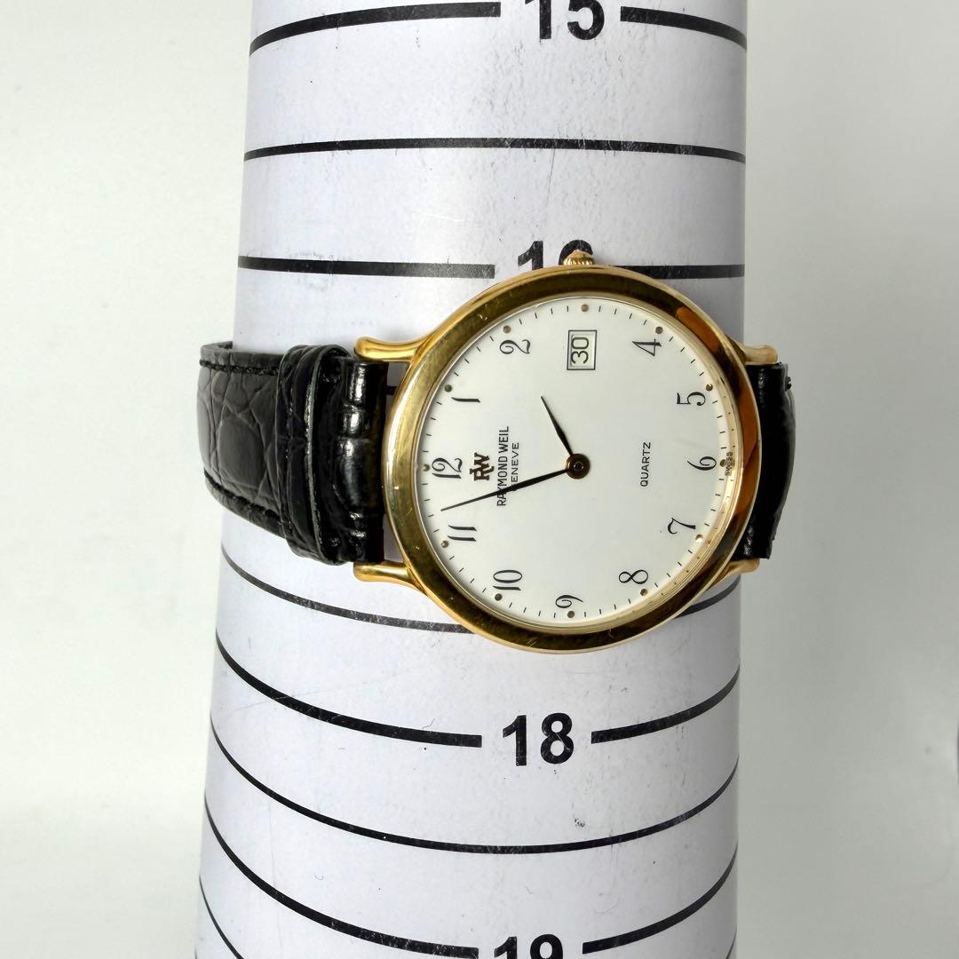 【新品電池/稼働】レイモンドウェル クォーツ 腕時計 18K GEP デイト
