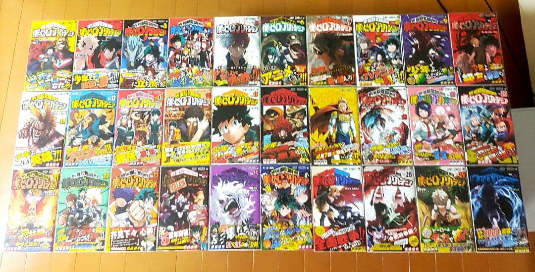 み*ー様 全巻初版帯付　僕のヒーローアカデミア 1～42巻 ＆ポストカード