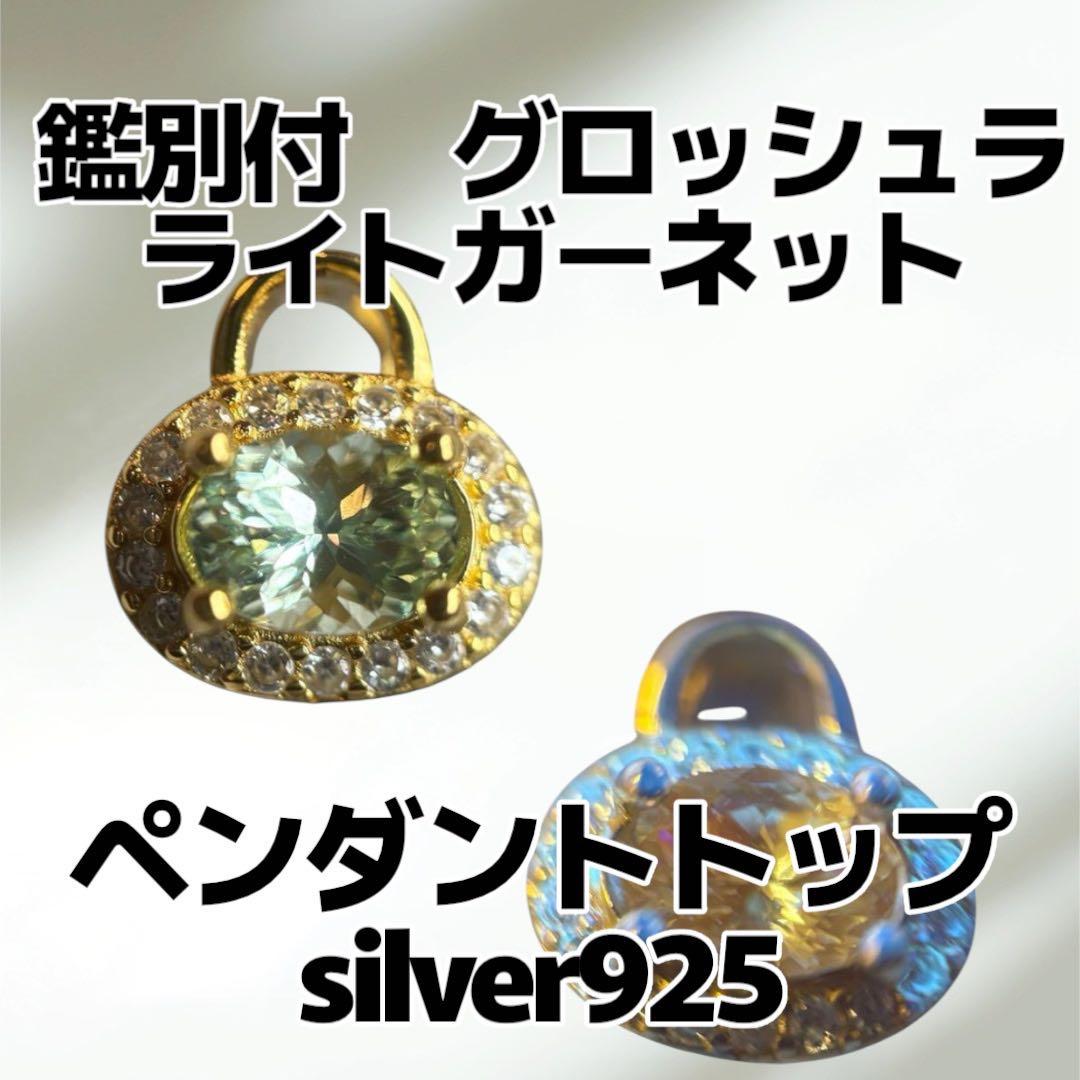 ★値下げ★天然石　鑑別メモ付　グロッシュラライトガーネット　ペンダントトップ