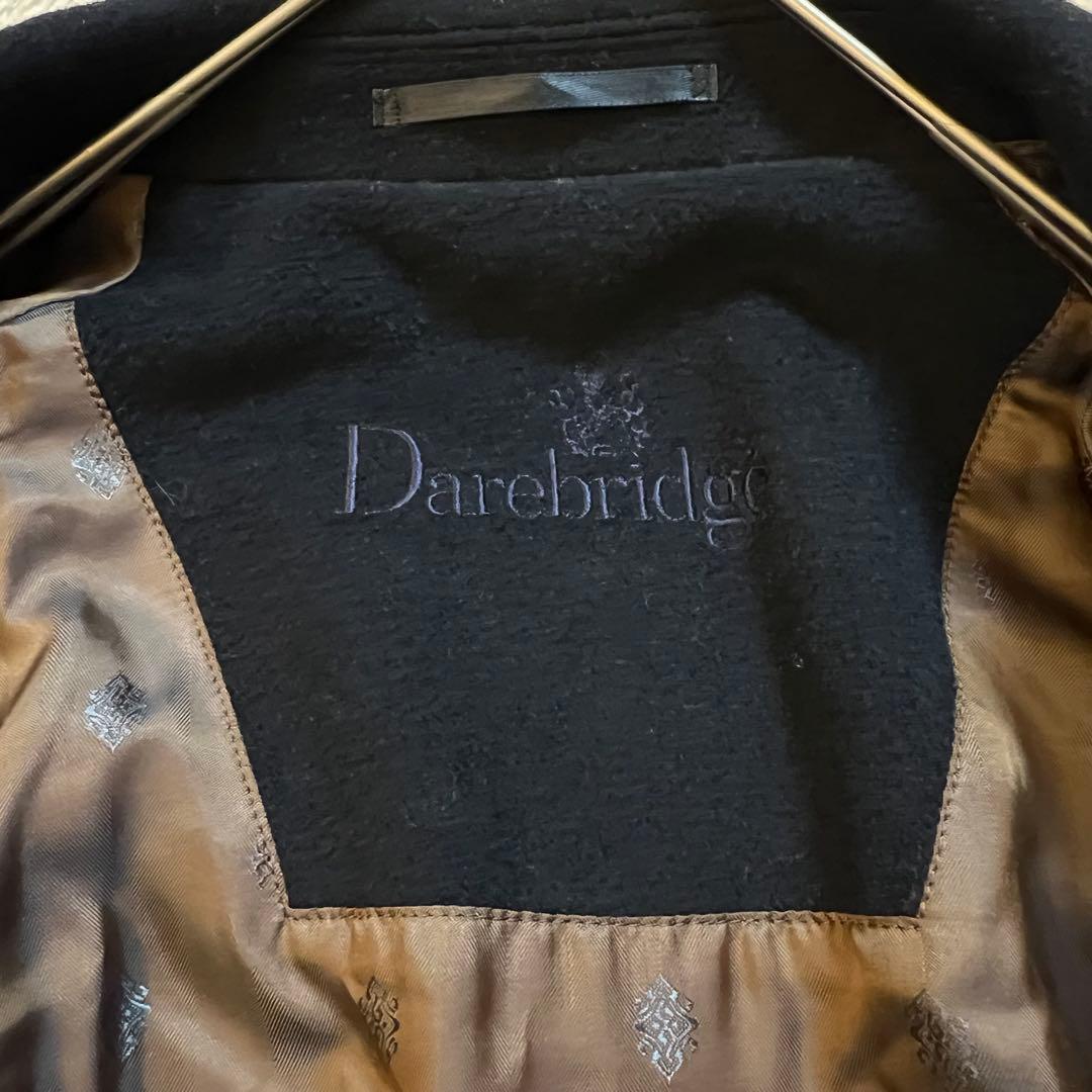 美品✨ Darebridge ベルテッド ロングコート カシミア混 ネイビー