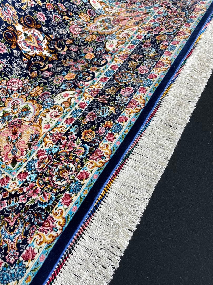 最高級 ペルシャ絨毯シルク イラン クム産 約225万ノット102×153cm