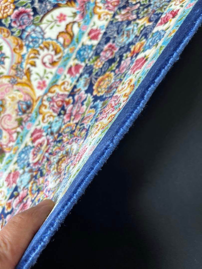 最高級 ペルシャ絨毯シルク イラン クム産 約225万ノット102×153cm