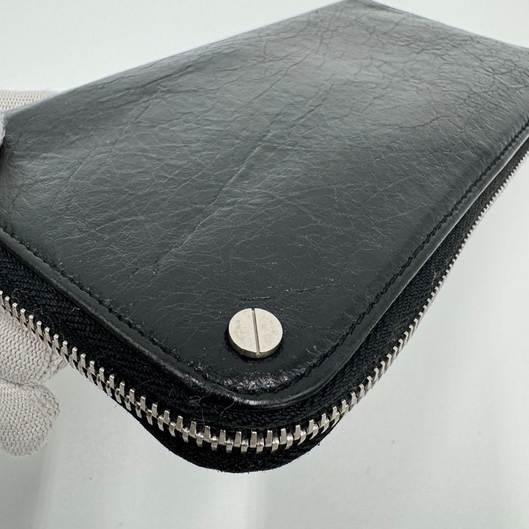 バレンシアガ コンチネンタル レザー 長財布 ロングウォレット 男女兼用 黒