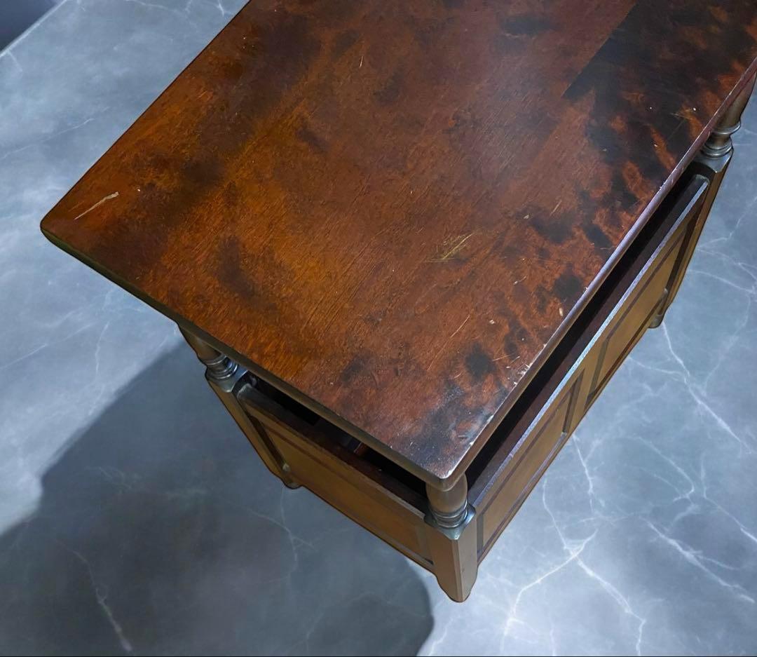 toyo★ 北海道民芸家具　民藝　マガジンラック　花台　重厚感高級感抜群！