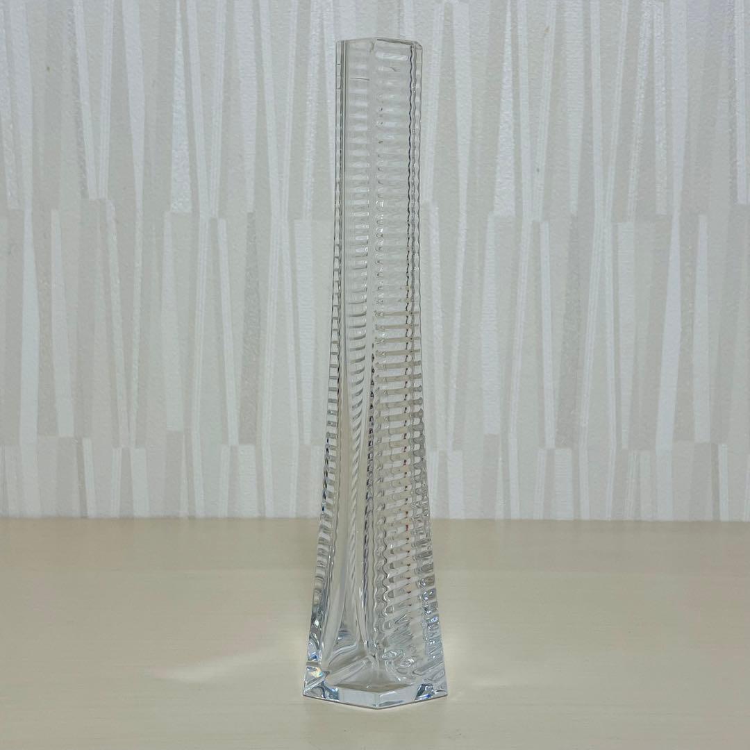 廃盤 1970s Baccarat バカラ 花瓶 フラワーベース 一輪挿し