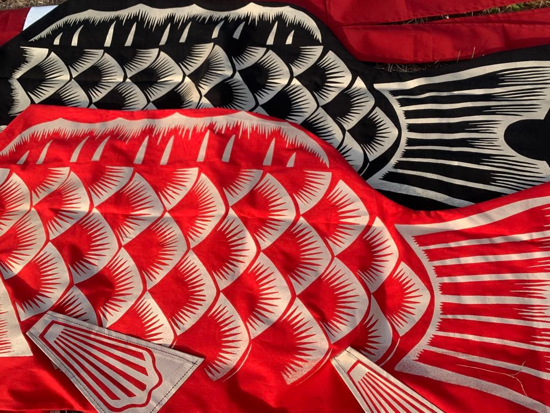 歌川広重「名所江戸百景 水道橋駿河台」手染め鯉のぼり　青　1.5mセット鯉のぼり