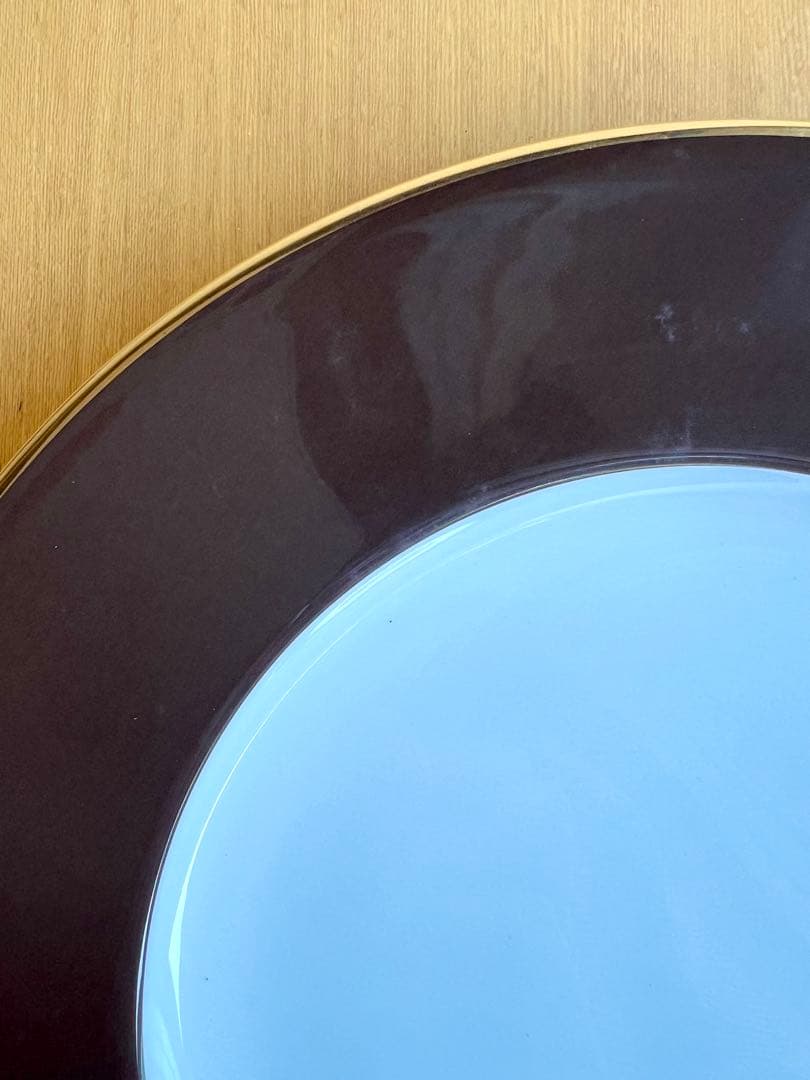 【2枚セット】kate spade ゼブラ柄 ＆ブラウン プレート 24cm