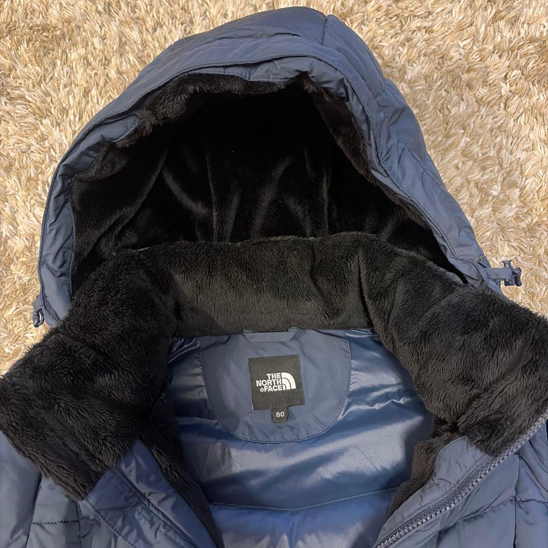 THE NORTH FACE フード付きダウンジャケット 80 ネイビー