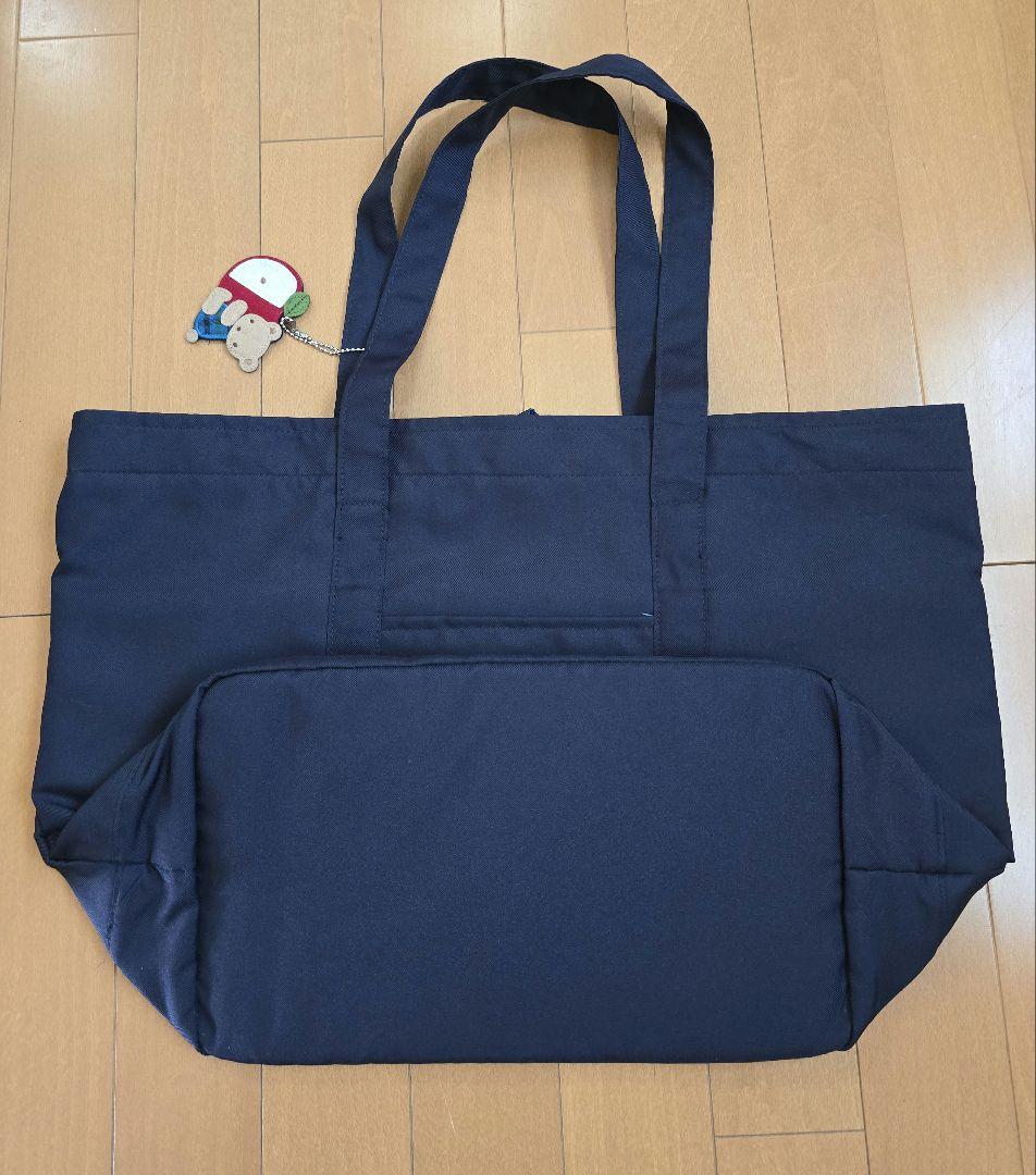 ファミリア　マザーズバッグ　青　撥水