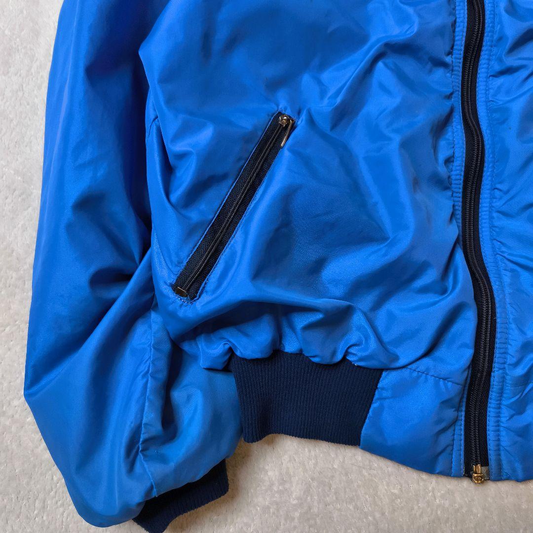 ​希少 リペア USA製 80s パタゴニア シェルドシンチラジャケット 青 S