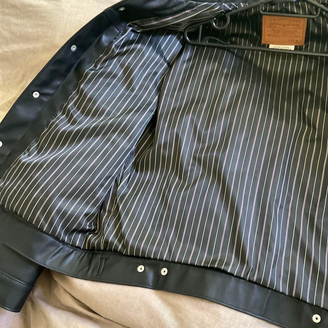 サイズM リーバイス　プレミアム　レザートラッカージャケット　完売品