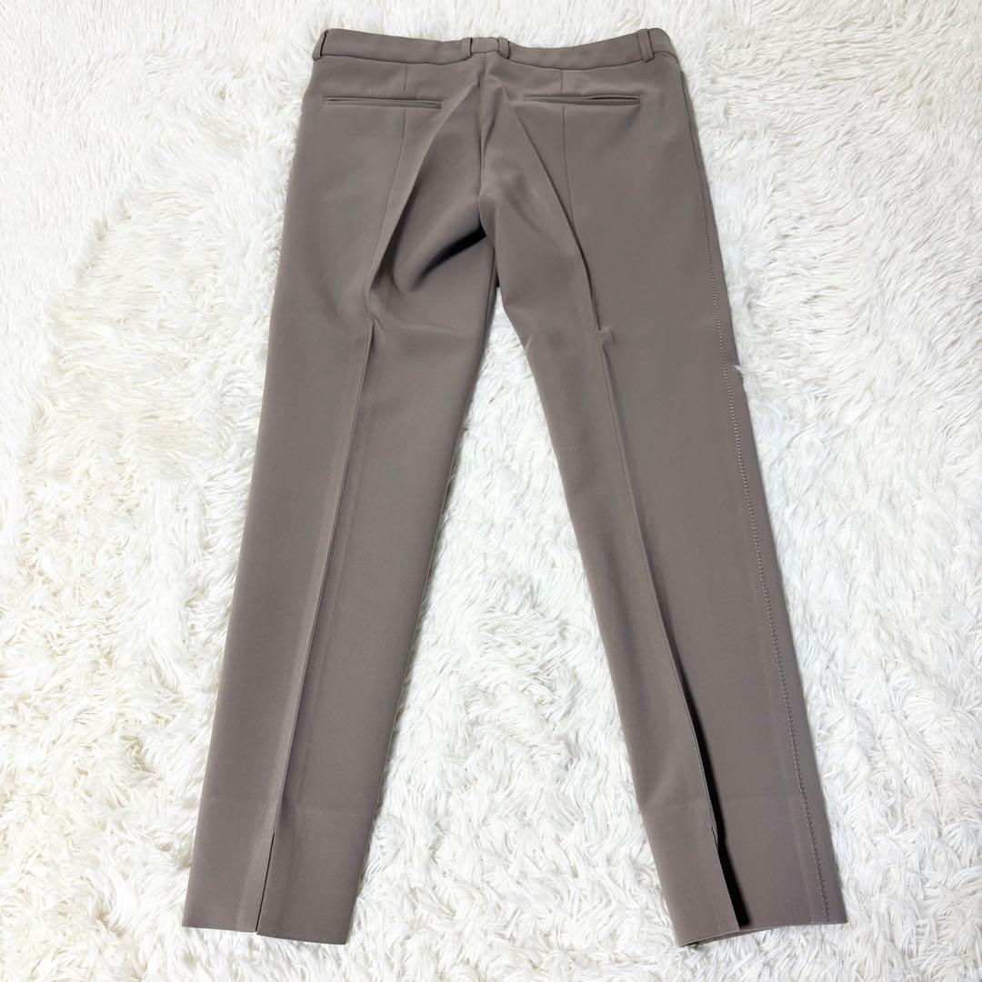 BEIGE, ✨パンツスーツ ノーカラージャケット セットアップ グレージュ 4