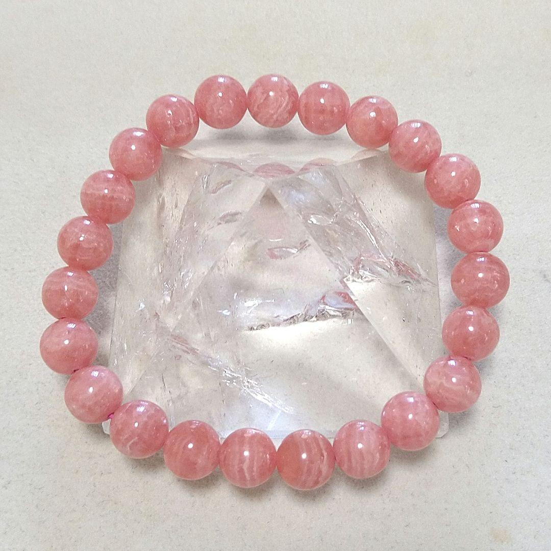 プロフ必読！∞ 恋愛運・人気・トラウマ除去♪高品質 インカローズ8mmブレス ∞