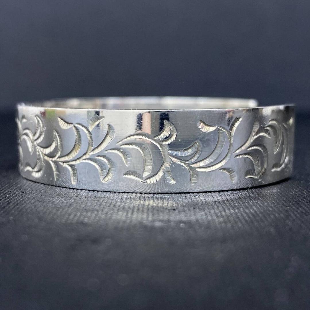 TADY＆KING K18 イーグル メタル シルバー アラベスク バングル L