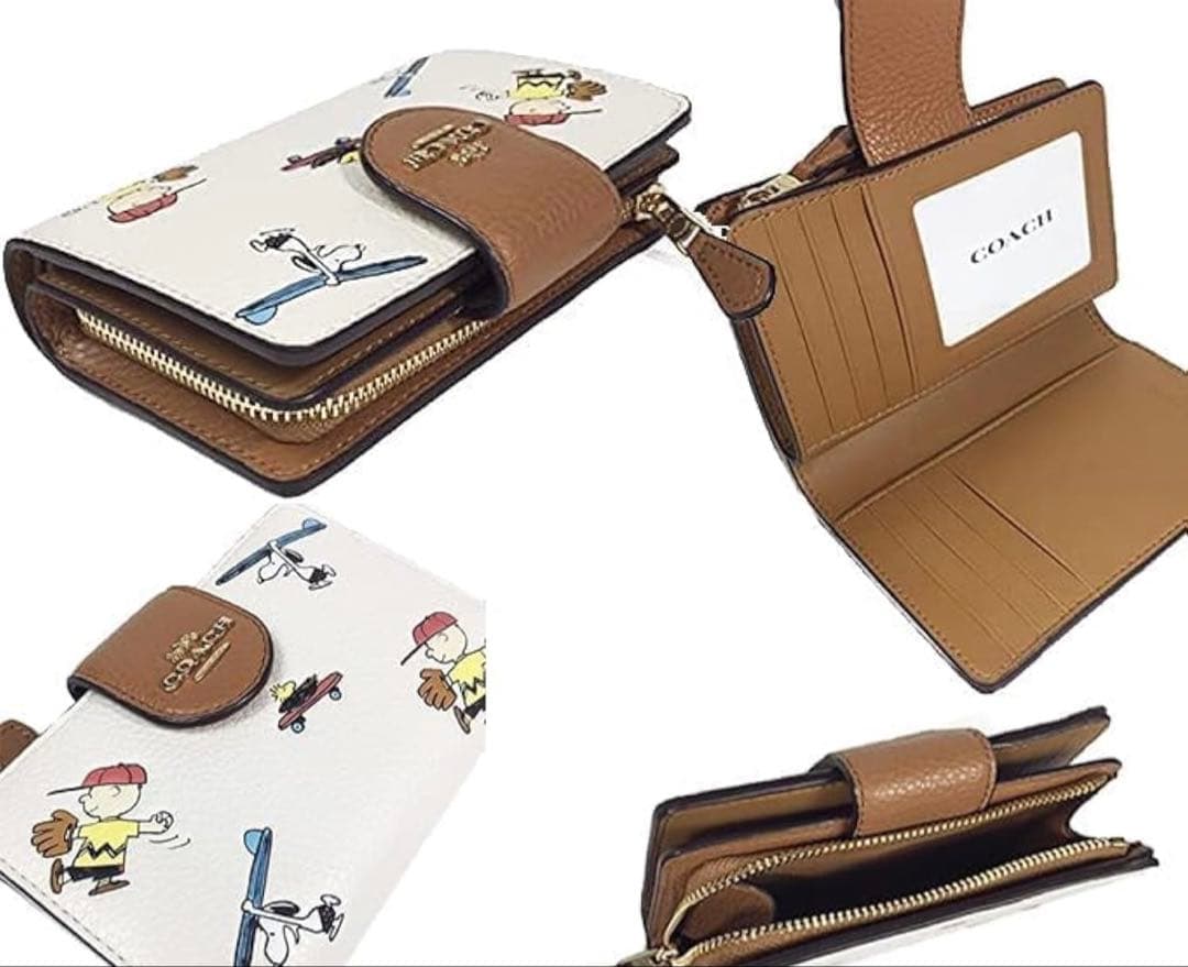 COACH スヌーピー 二つ折り財布