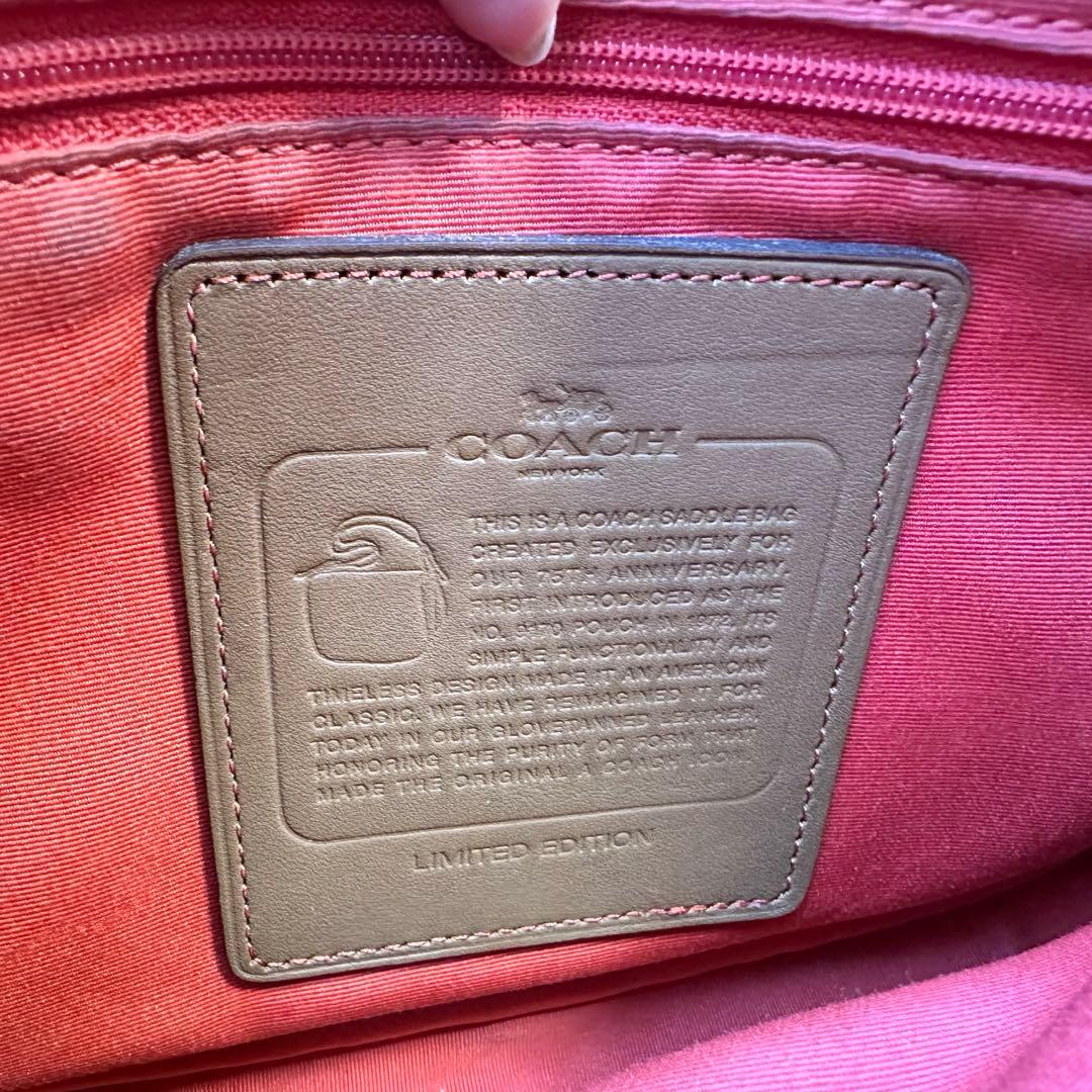 【美品】COACH レザー ショルダー メッセンジャー リミテッドエディション