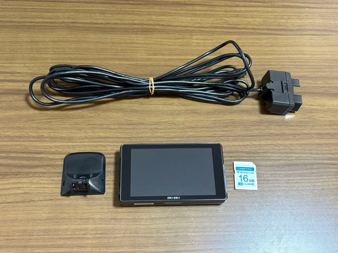 コムテック レーダー探知機 ZERO 808LV+OBD2ケーブル+無線SD