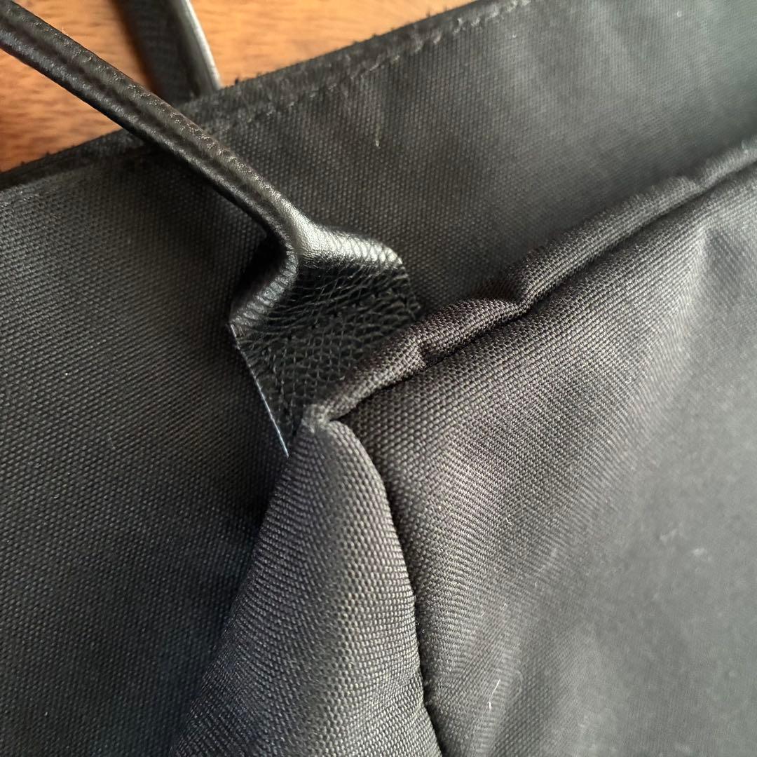 【エルベシャプリエ 】1425C コーデュラ 舟型 レザーハンドルショルダー L