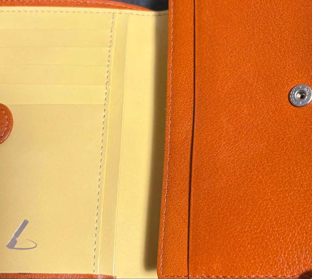 美品！土屋鞄製造所 本革レザー 二つ折り財布 バイカラー 限定 ユニセックス