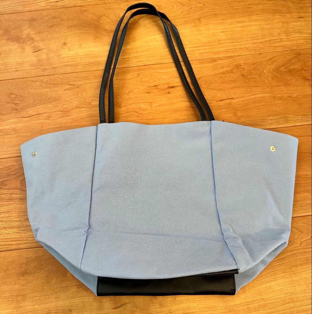 ファミリア　ライトブルートートバッグ