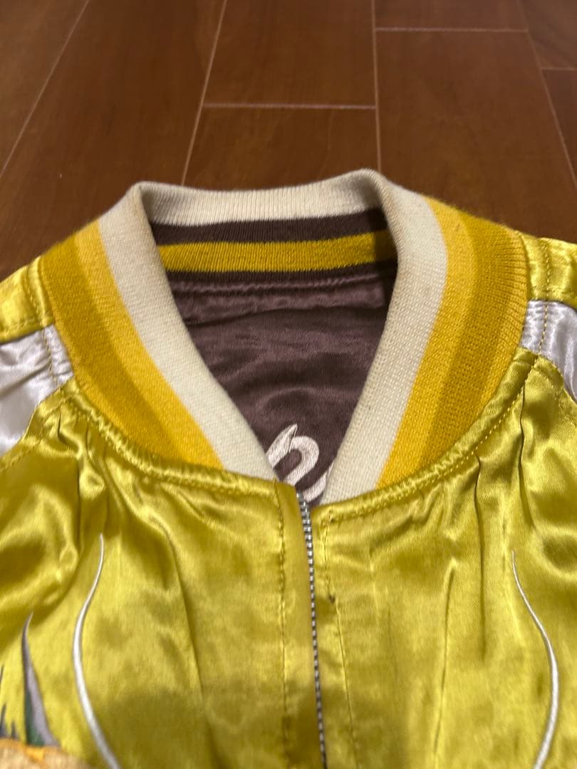 【QP】HOUSTON 鬼×宝船　リバーシブルスカジャン　/ ヒューストン