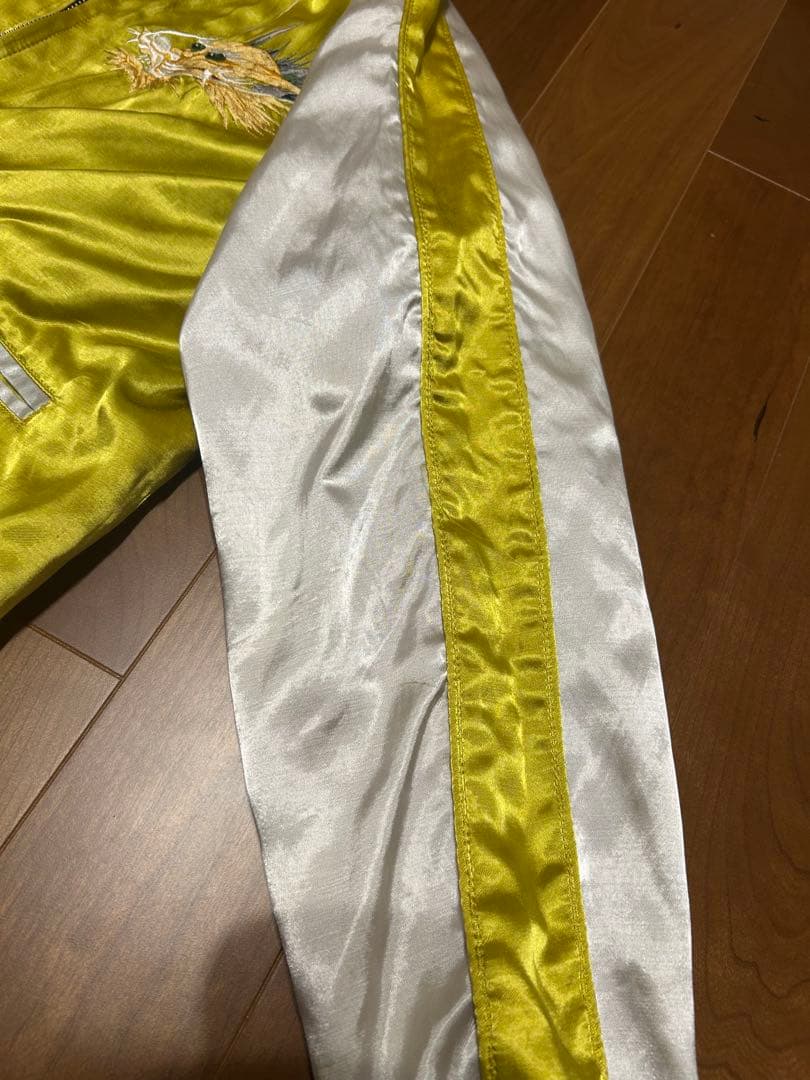 【QP】HOUSTON 鬼×宝船　リバーシブルスカジャン　/ ヒューストン