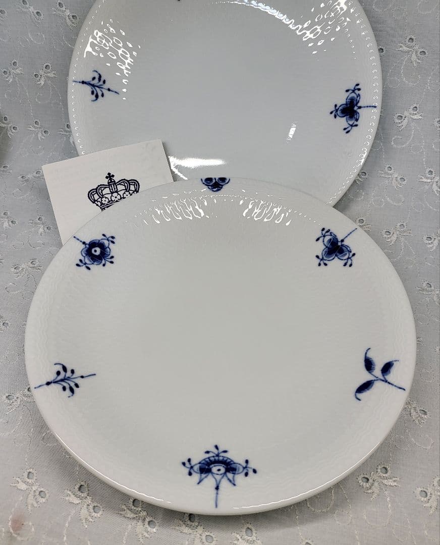 未使用✨ロイヤルコペンハーゲン ブルーパルメッテ プレート 皿 2枚