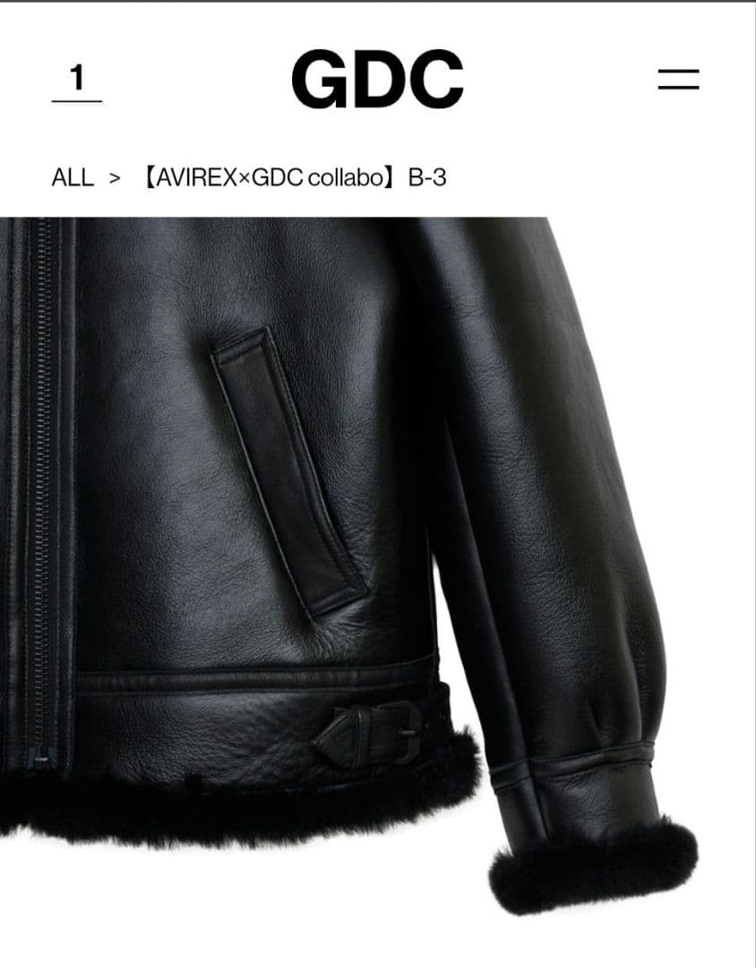 t*u様 GDC AVIREX B-3 サイズL（40） 新品未使用