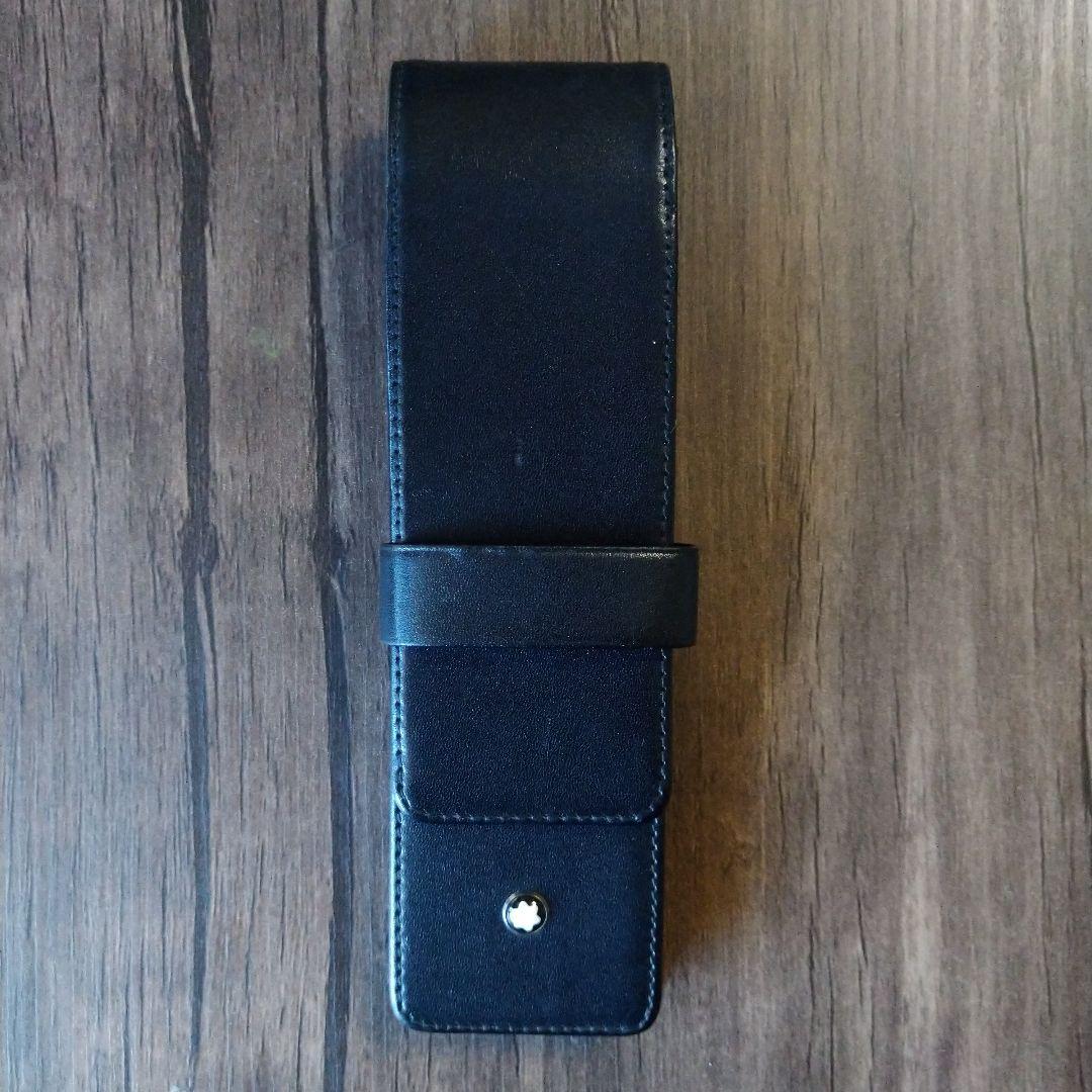 Montblanc 黒 レザー ペンケース