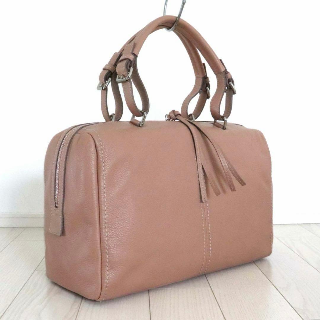 美品 土屋鞄製造所 クラルテ デイトリップ ボストンバッグ フルールピンク