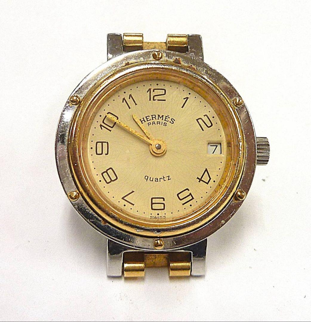 【エルメス】HERMÈSクリッパー　クォーツ　動作品　訳アリ　ジャンク