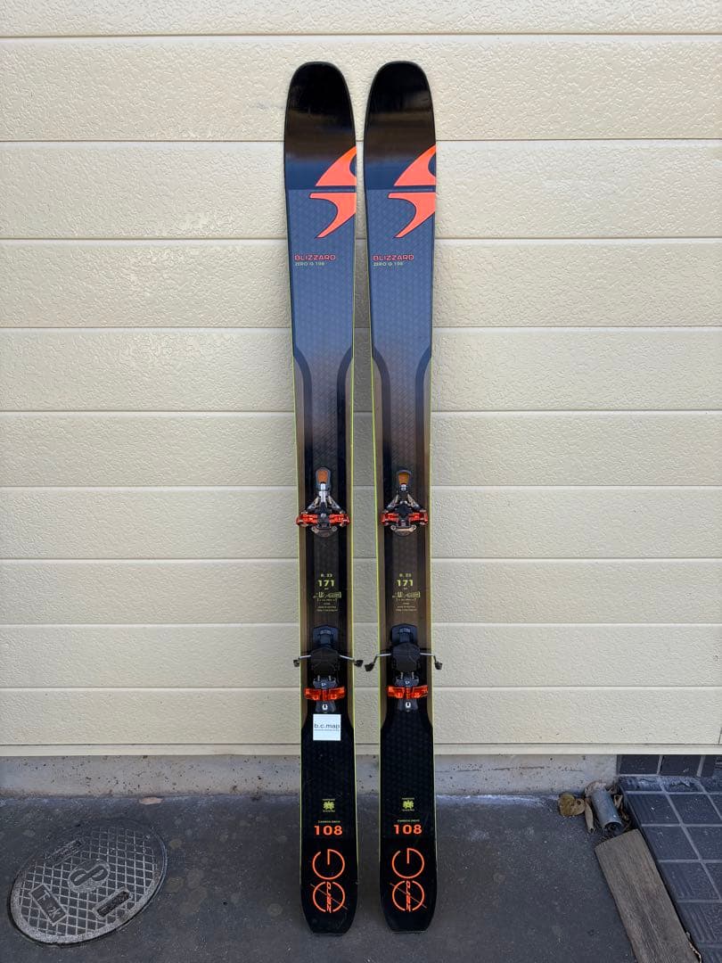 バックカントリースキー板　BLIZZARD ZERO G 108 +ビンディング
