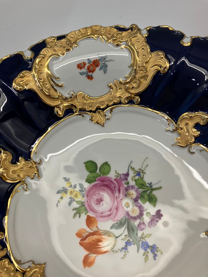 Meissen マイセン プレート　グランツゴールド　飾皿　未使用 保管品