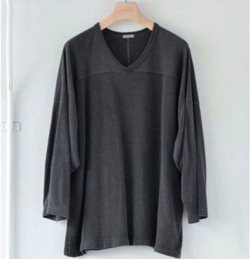 COMOLI ウォッシュドシルク ホッケーシャツ 3