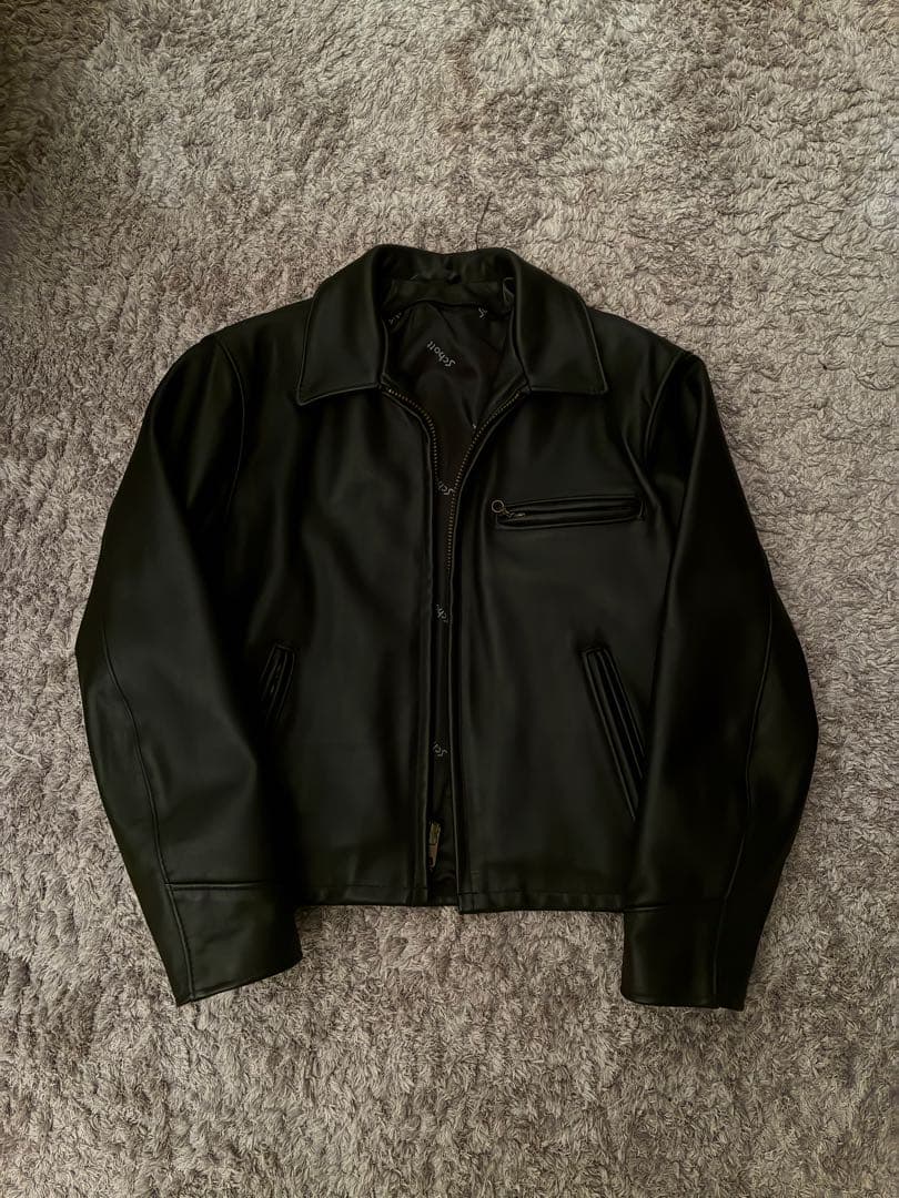 Schott レザージャケット　美品　ブラック