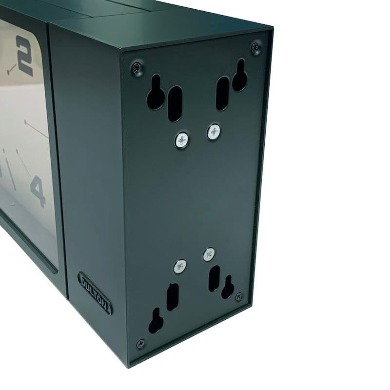 新品 両面時計 クロック ダルトン レクタングル ダークグリーンインダストリアル