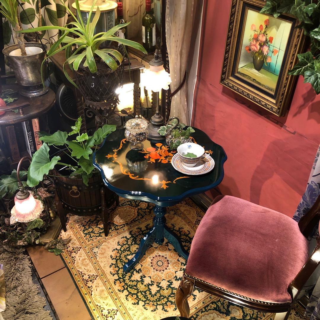 Sale ヴィンテージ イタリアン象嵌　コンパクト　サイドテーブル