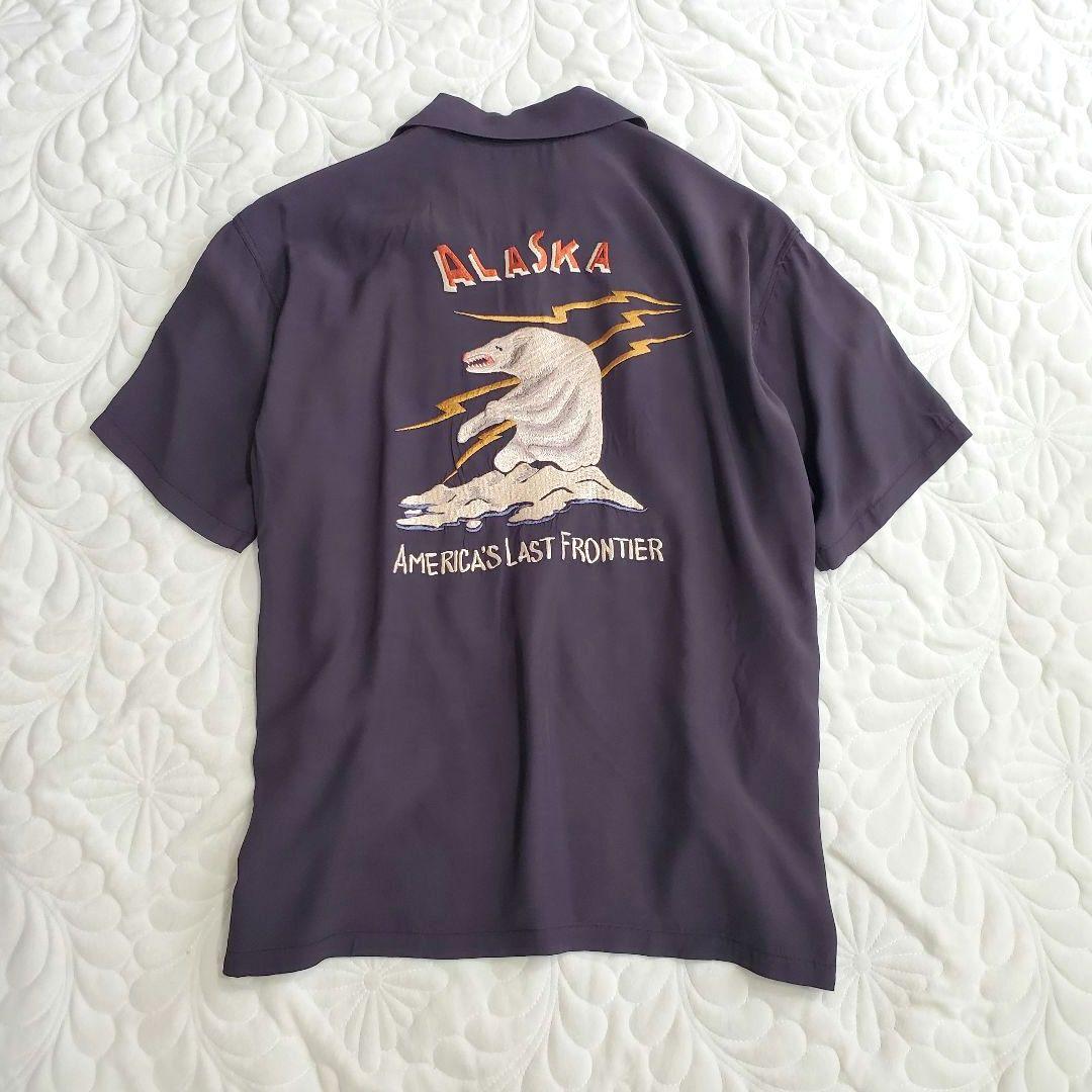 テーラー東洋 × ビームス　アラスカジャン シャツ 白熊 犬 稲妻刺繍　日本製