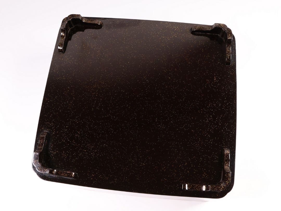 【MA698】加賀蒔絵 饅羹重 楼閣山水楽器唐草 金蒔絵 木製 饅頭箱 菓子器