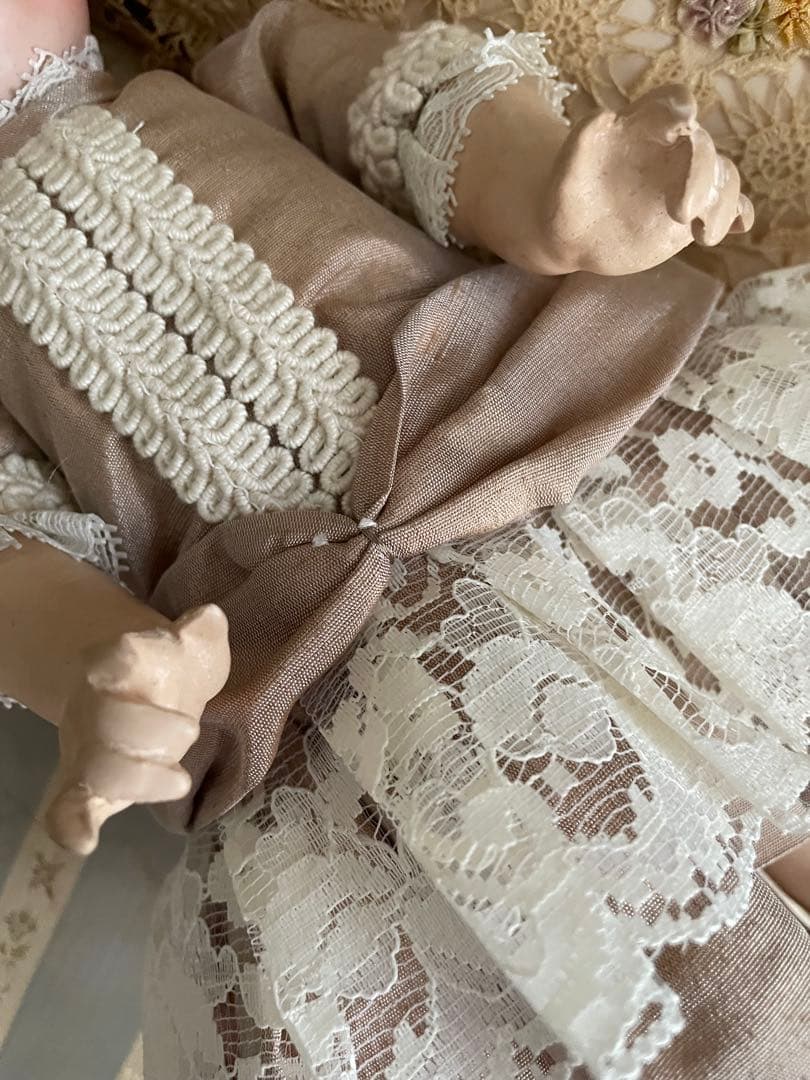 ヴィンテージ♡AM323 グーグリーちゃんリプロの子♡アンティークビスクドール