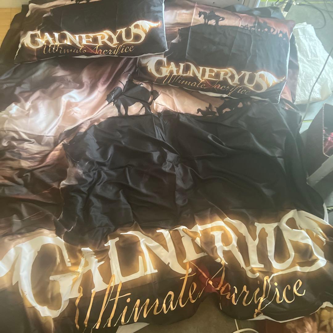 ガルネリウスバンドパターン 寝具ベッドセット（枕カバー付き）-